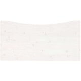 vidaXL Mizna plošča bela 100x50x2,5 cm trdna borovina | Shoptok.si