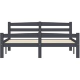  Okvir za krevet od masivne borovine tamnosivi 120 x 200 cm | shoptok.hr