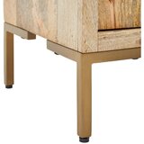 MID.YOU REGAL 58/192/40 cm naravne barve, zlate barve | Shoptok.si