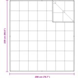 vidaXL Odeje in pokrivače Bela 200 x 220 cm Puh | Shoptok.si