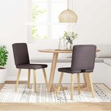 Maison Chic Jedilni stoli - Vzorci stoli 2 kosa temno rjavo blago A509, (22031928) | Shoptok.si