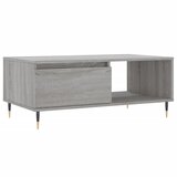 Maison Chic Klubska mizica - kavna mizica - Nizka mizica siva sonoma 90x50x36,5 cm inženirski les, (21752815) Cene
