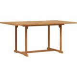 vidaXL Komplet za jedilnico v vrtu 5 pcs Rjava Trden tikov les | Shoptok.si