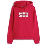 Tommy Jeans Majica 'ESS' rdeča / bela Cene