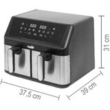 Dupla friteza na vruć vazduh 2x4.5l 2000W | ePonuda.com