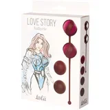 vaginalne kuglice Set for Easy and Medium Level Love Story Valkyrie Wine Red