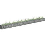 vidaXL Gabionska sadilica od pocinčanog čelika 450 x 30 x 30 cm | shoptok.hr