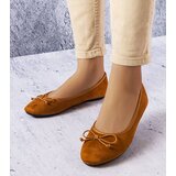 Gemre Brown ballet flats with a bow Chandonnet Cijene