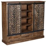 MID.YOU VISOKA KOMODA, naravne barve, črna | Shoptok.si
