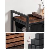 Vasagle košara za perilo, rustikalno rjavo-črna, BLH101B01 | Shoptok.si