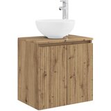 vidaXL Umivalnik s pritrditev na steno Artisan hrast, (5000245320) | Shoptok.si
