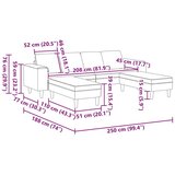  Kavčna garnitura Rjava Umetno semiš usnje, (5000138063) | Shoptok.si