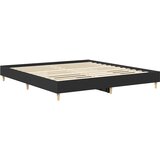  Posteljni okvir brez vzmetnice črn 160x200 cm inženirski les, (21792792) | Shoptok.si