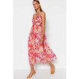 Trendyol Multicolored Ruffle Detailed A-line/Bell Form Maxi Lined Woven Dress Cijene