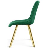 CIEZA stolica - zeleni baršun / zlatne noge x 3 | shoptok.hr