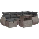 vidaXL 8-dijelni set vrtnih sofa od poliratana s jastucima sivi bagrem | shoptok.hr