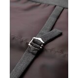 Ombre Men's suit vest with classic detailing and lining - graphite | ePonuda.com