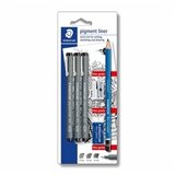 Staedtler Flomasteri Pigment liner, crni, 3 komada | shoptok.hr