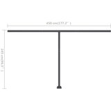  Tenda na ručno uvlačenje s LED svjetlima 400 x 300 cm antracit | shoptok.hr