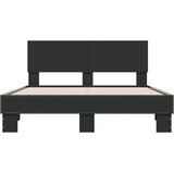  Okvir kreveta crni 120 x 200 cm od konstruiranog drvo i metal | shoptok.hr