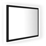  LED kupaonsko ogledalo crno 60x8,5x37 cm akrilno | Eponuda.com
