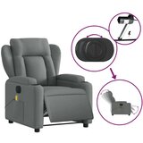 vidaXL Električni masažni naslonjač od tkanine tamnosivi | shoptok.hr