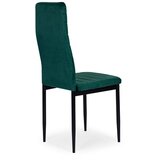  Set od 4 stolice s oblikovanim naslonom od zelenog baršuna | shoptok.hr