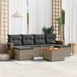 vidaXL 7-dijelni set vrtnih sofa sivi od poliratana | shoptok.hr