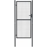  Vrtna vrata od mrežastog čelika 100x200 cm, siva | shoptok.hr