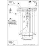  Lestenec RIO 2 55/78 črna LED 4000K, (21348378) | Shoptok.si