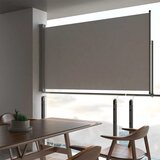 vidaXL Uvlačiva bočna tenda za terasu 140 x 300 cm siva Cijene