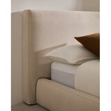 Kave Home Bež tapecirani bračni krevet bez podnice 160x200 cm Blok – | shoptok.hr