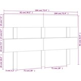  Uzglavlje za krevet 184 x 3 x 81 cm od masivne borovine | shoptok.hr