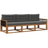 vidaXL Zunanja garnitura za sedenje 3 pcs Naravna in antracitna, (5000282311) | Shoptok.si