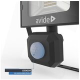 Avide reflektor sa senzorom slim pir led smd 1600 lm 4K IP44 20W crni | ePonuda.com