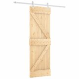 Furnova Drsna vrata s kompletom vodil 70x210 cm trdna borovina, (21945144) | Shoptok.si