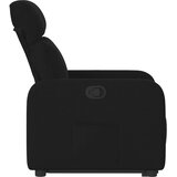  Naslonjač na podizanje od tkanine crni | shoptok.hr