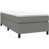  Okvir za krevet s oprugom tamnosivi 90x200 cm od tkanine | shoptok.hr