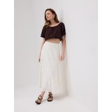 Reserved Nabrana kratka bluza - smeđi | shoptok.hr