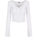 Urban Classics Women's sweater with cropped ribs in white | shoptok.hr
