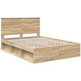  Konstrukcija postelje z vzglavjem Sonoma hrast 150 x 200 cm, (5000103776) | Shoptok.si