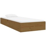  Posteljni okvir medeno rjav iz trdnega lesa 75x190 cm 2FT6, (20684863) | Shoptok.si