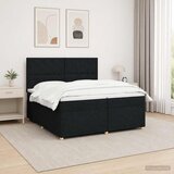  Boxspring krevet s madracem Crna 200 x 200 cm Tkanina | shoptok.hr