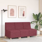  Modularna sofa bez naslona za ruke, vino crvena, 55 cm, tkanina | shoptok.hr