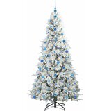  Umjetno božićno drvce s nogom s stalakom Bijelo 210 cm PE i PVC | shoptok.hr