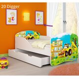ACMA Dječji krevet s motivom + ladica 160x80 cm - 20 Digger | shoptok.hr