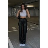 Madmext Mad Girls Black Leather Pants | shoptok.hr
