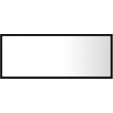  LED kupaonsko ogledalo crno 100x8,5x37 cm akrilno | shoptok.hr