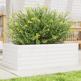 Maison Chic Vrtno cvetlično korito - Cvetlični Lonec belo 70x40x23 cm trdna borovina, (21790442) | Shoptok.si