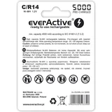 Rechargeable batteries Ni-MH R14 C 5000 mAh Professional Line